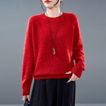 Women's Cashmere Blend V Neck Sweater — View 11