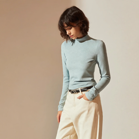 Women's Mock Neck Top — View 1