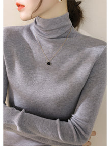 Women's Fitted Mock Neck Sweater — View 10