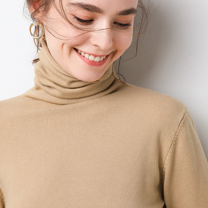 Women's Geometric Mock Neck Sweater — View 5