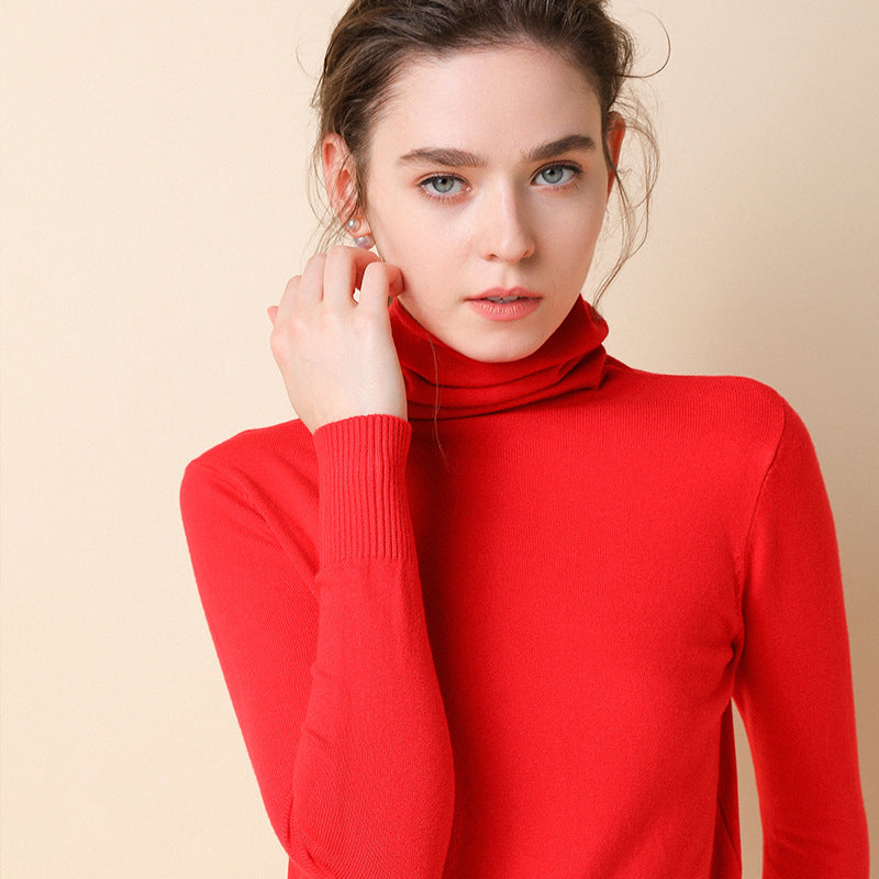 Women's Geometric Mock Neck Sweater — View 12