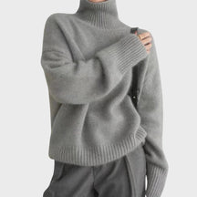 Women's Cashmere Turtleneck Sweater — View 2