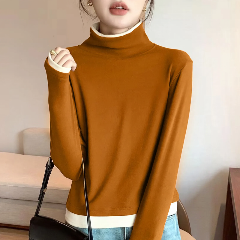Women's Long Sleeve Mock Neck Top — View 6