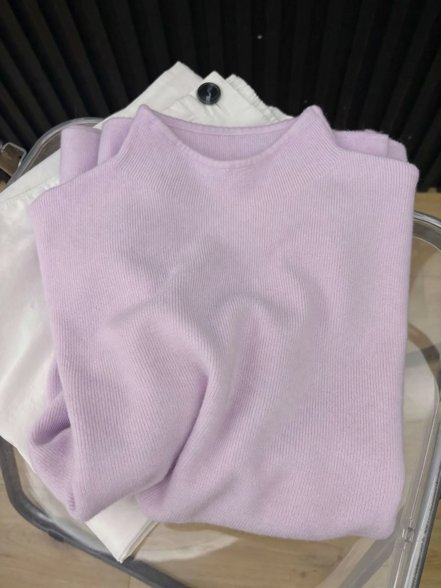 Women's Mock Neck Sweater — View 2