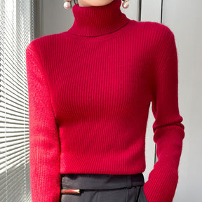 Women's Fitted Turtleneck Sweater — View 9