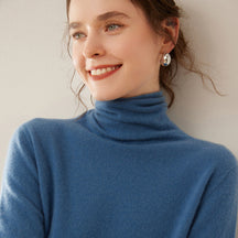 Women's Cashmere Mock Neck Top — View 5