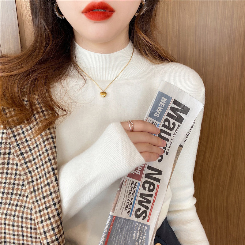 Women's Mock Neck Sweater — View 9