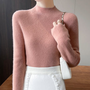 Women's Fitted Mock Neck Sweater — View 6