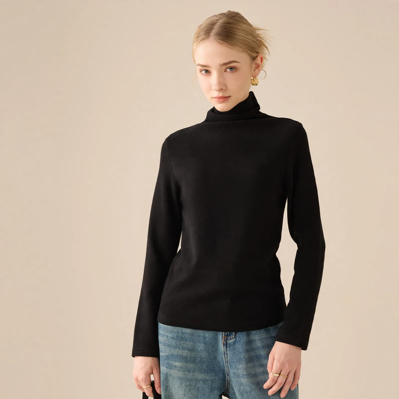 Women's Long Sleeve Crewneck Winter Top — View 5