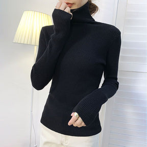Women's Fitted Turtleneck Sweater — View 2