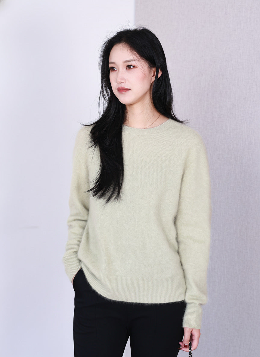 Women's Cashmere Blend Sweater — View 7
