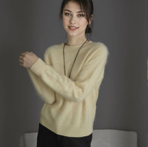 Women's Cashmere Blend Crewneck Sweater — View 3