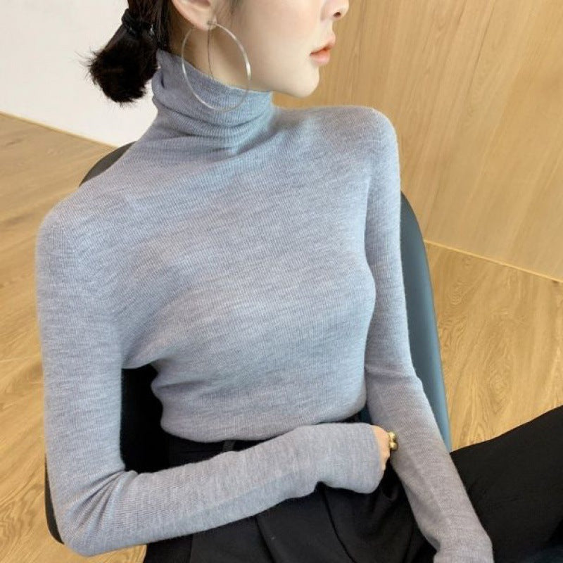 Women's Fitted Turtleneck Sweater — View 11