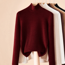 Women's Long Sleeve Mock Neck Top — View 1