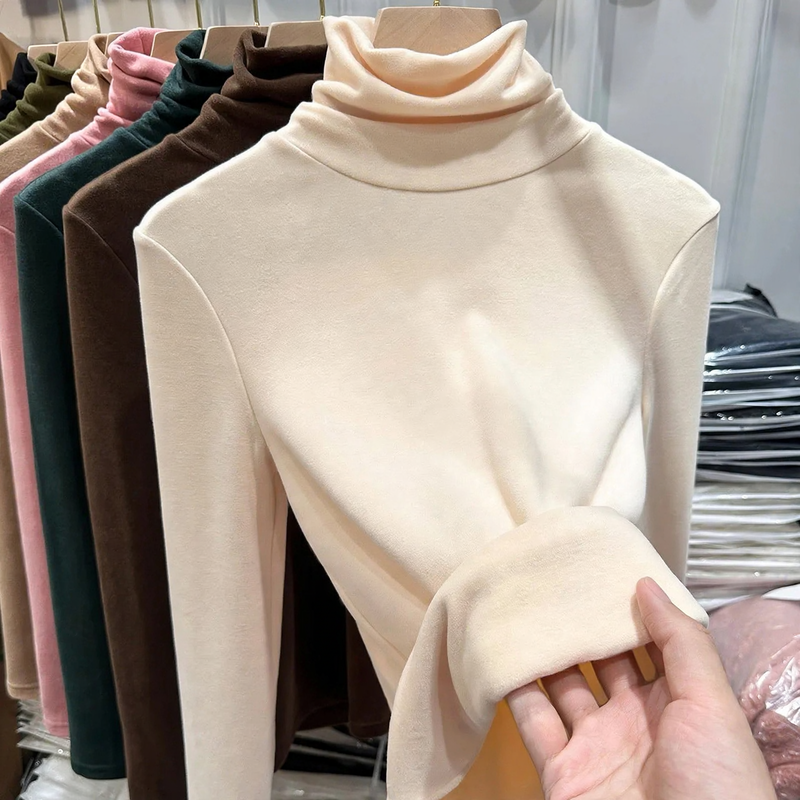 Women's Long Sleeve Mock Neck Top — View 8