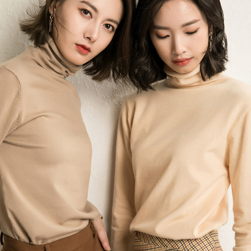Women's Relaxed Fit Mock Neck Sweater — View 1