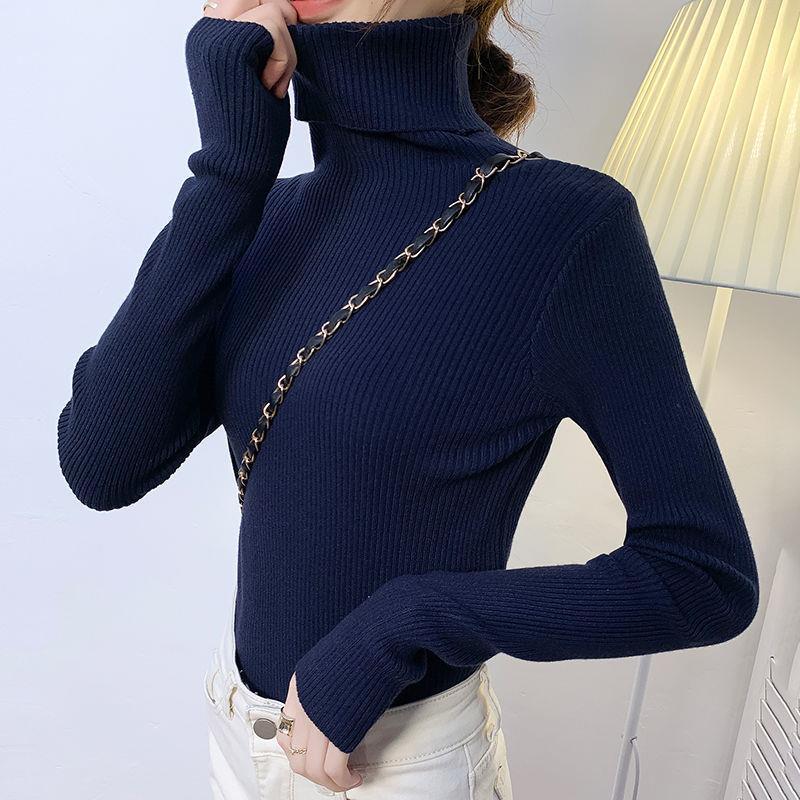 Women's Long Sleeve Turtleneck Sweater — View 8