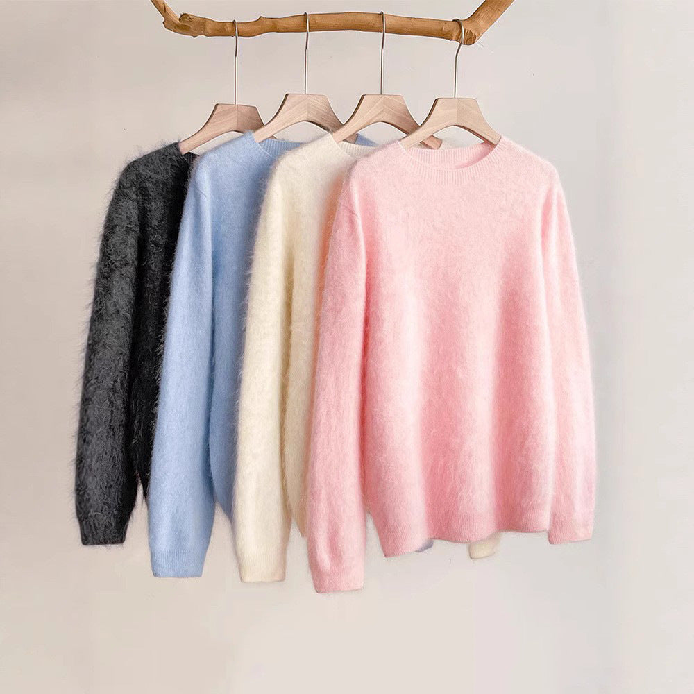 Women's Cashmere Blend V Neck Sweater — View 1