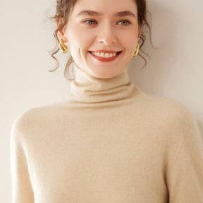 Women's Cashmere Mock Neck Top — View 11
