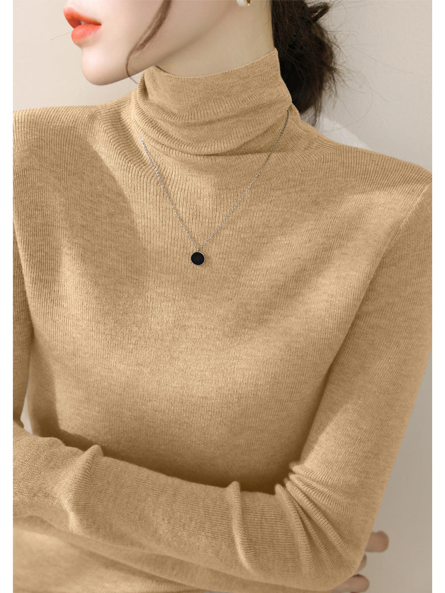 Women's Fitted Mock Neck Sweater — View 2