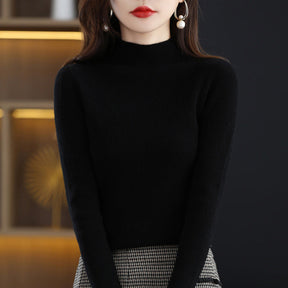 Women's Wool Turtleneck Sweater — View 2