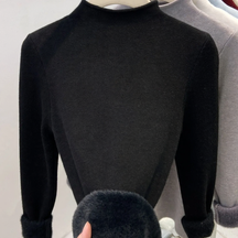 Women's Mock Neck Sweater — View 7