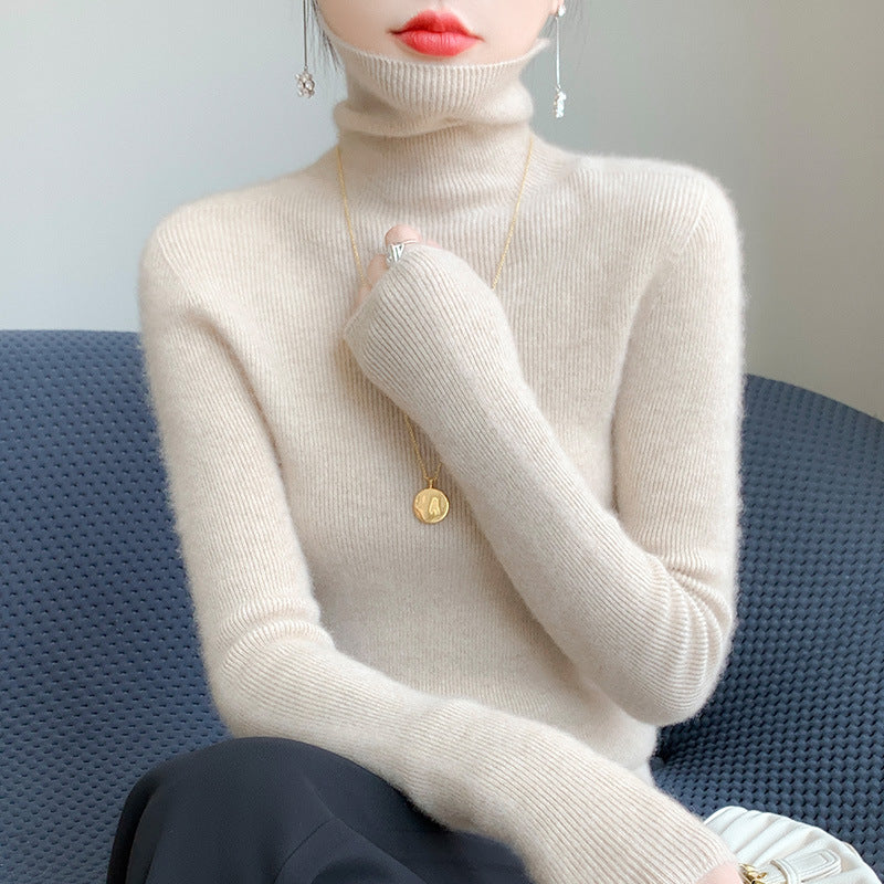 Women's Fitted Mock Neck Sweater — View 2