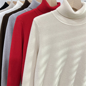 Women's Ribbed Turtleneck Sweater — View 2