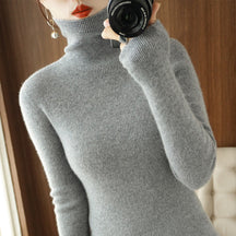 Women's Fitted Mock Neck Sweater — View 7