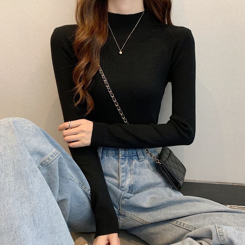 Women's Mock Neck Sweater — View 6