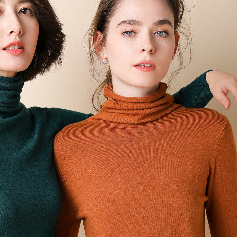 Women's Geometric Mock Neck Sweater — View 6