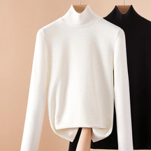 Women's Long Sleeve Mock Neck Top — View 8