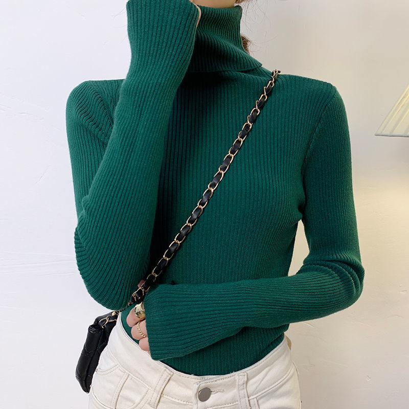 Women's Fitted Turtleneck Sweater — View 9