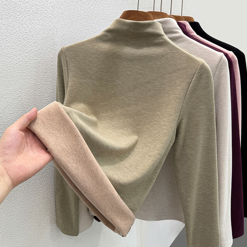 Women's Wool Blend Turtleneck Sweater — View 6