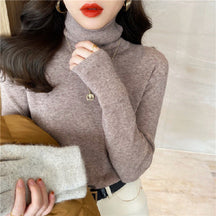 Women's Fitted Mock Neck Sweater — View 6