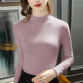 Women's Wool Long Sleeve Sweater — View 3