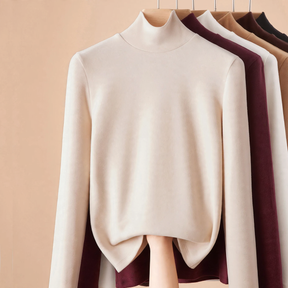Women's Long Sleeve Mock Neck Top — View 6