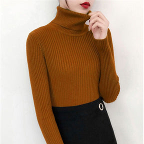 Women's Fitted Turtleneck Sweater — View 9