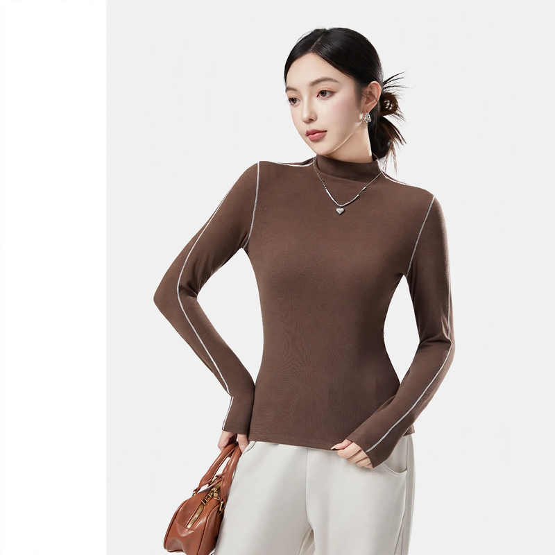 Women's Mock Neck Top — View 3