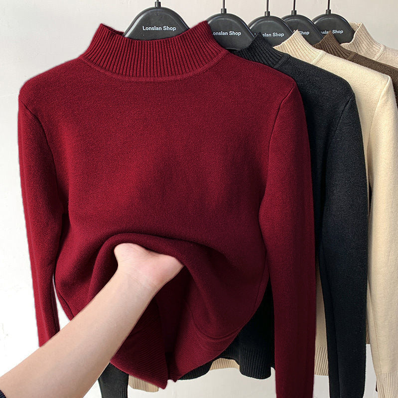 Women's Mock Neck Sweater — View 8