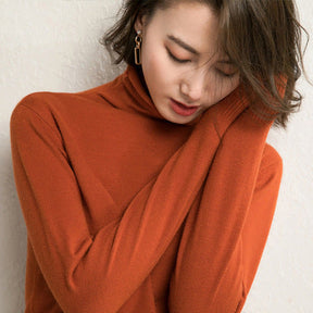 Women's Fitted Turtleneck Sweater — View 4
