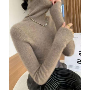 Women's Fitted Turtleneck Sweater — View 8