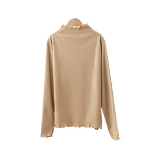 Women's Long Sleeve Mock Neck Top — View 4