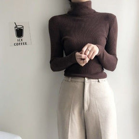 Women's Fitted Turtleneck Sweater — View 6