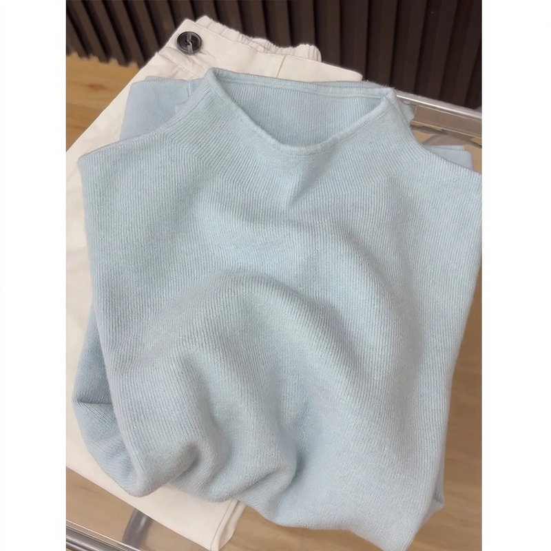 Women's Mock Neck Sweater — View 1