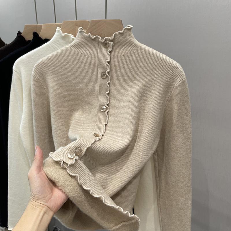 Women's Mock Neck Sweater — View 1