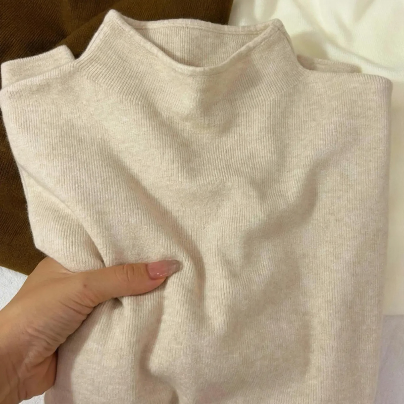 Women's Mock Neck Sweater — View 7