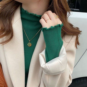 Women's Fitted Mock Neck Top — View 8