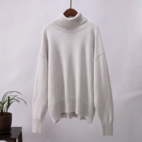 Women's Relaxed Fit Turtleneck Sweater — View 11