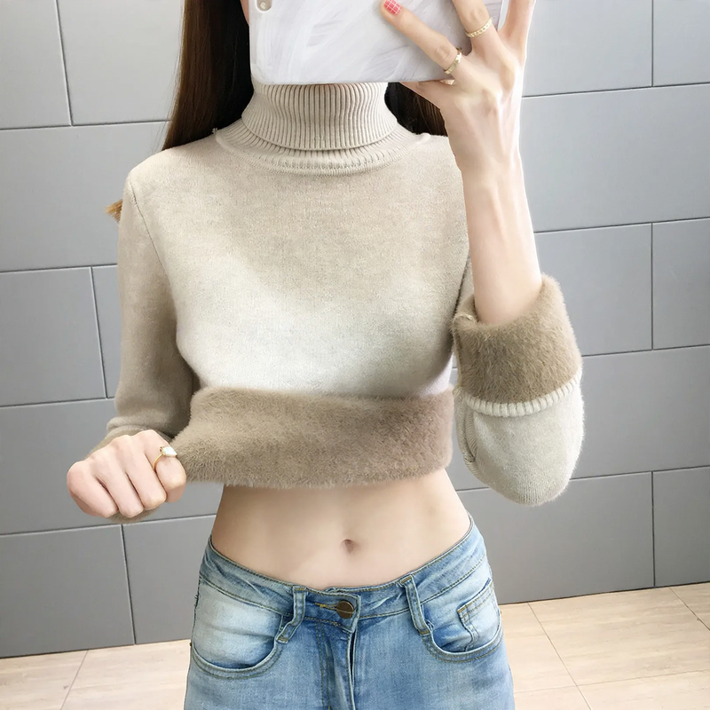 Women's Turtleneck Sweater — View 1